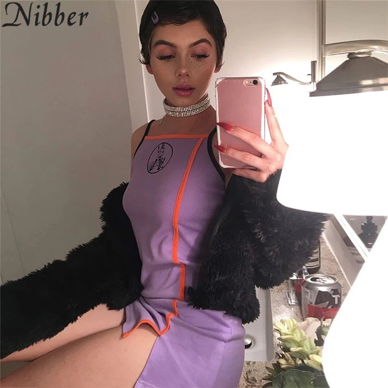 Nibber 2018 Повседневное пикантные летнее платье без рукавов на женщин Тонкий Горячая