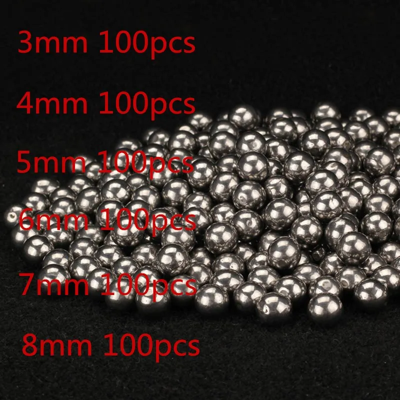 100Pcs 4mm 6mm Diameter Steel Ball For Hunting Professional Slingshot Bearing Bow Ammo Sling Shot Stainless Accessories Outdoor
100Pcs 4mm 6mm Diameter Steel Ball For Hunting Professional Slingshot Bearing Bow Ammo Sling Shot Stainless Accessories Outdoor