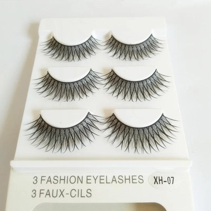 3D Natural 3 pairs Multi Layer Thick Cross Eye Lashes hand made fake eyelashes 3D Reusable lashes For Dropship
3D Natural 3 pairs Multi Layer Thick Cross Eye Lashes hand made fake eyelashes 3D Reusable lashes For Dropship