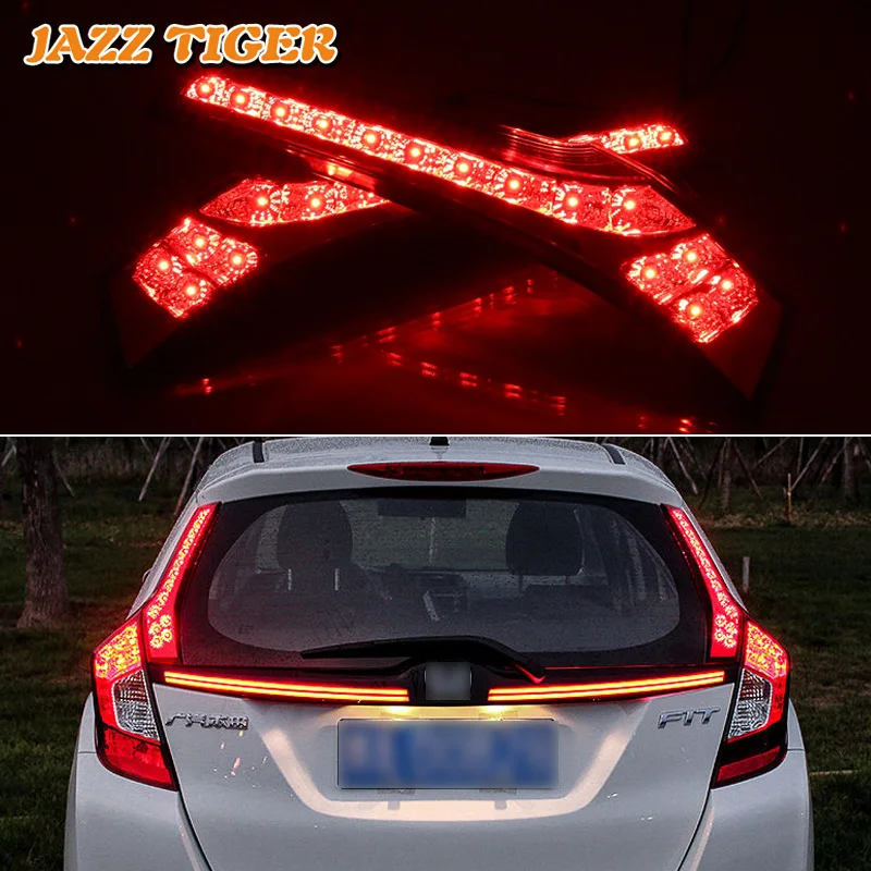 JAZZ TIGER Multi-functions Car LED Rear Fog Lamp Brake Light Pillar Light Auto Decoration Lamp For Honda Jazz Fit 2015 2016 2017
JAZZ TIGER Multi-functions Car LED Rear Fog Lamp Brake Light Pillar Light Auto Decoration Lamp For Honda Jazz Fit 2015 2016 2017