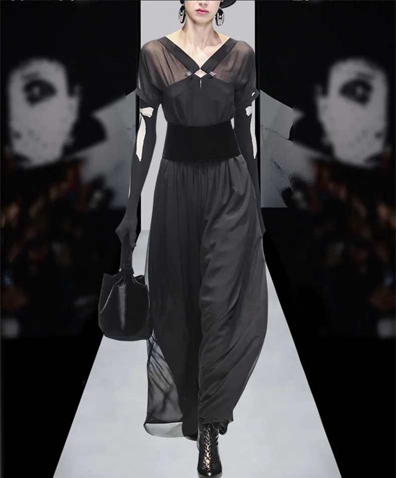 See Orange Classic Black Velet Patchwork Empire Beach Dress 2017 V-neck Chiffon Autumn Dress Women Long Dress
See Orange Classic Black Velet Patchwork Empire Beach Dress 2017 V-neck Chiffon Autumn Dress Women Long Dress