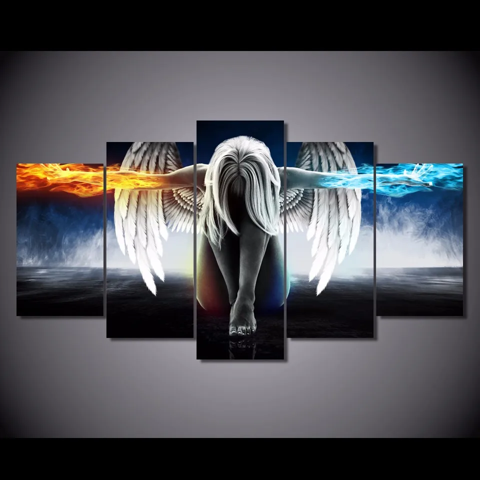 5 Pieces/set Angeles Girls Anime Demons Canvas Painting Children'S Room Decoration Print Canvas Pictures DC1-100 (50)
5 Pieces/set Angeles Girls Anime Demons Canvas Painting Children'S Room Decoration Print Canvas Pictures DC1-100 (50)