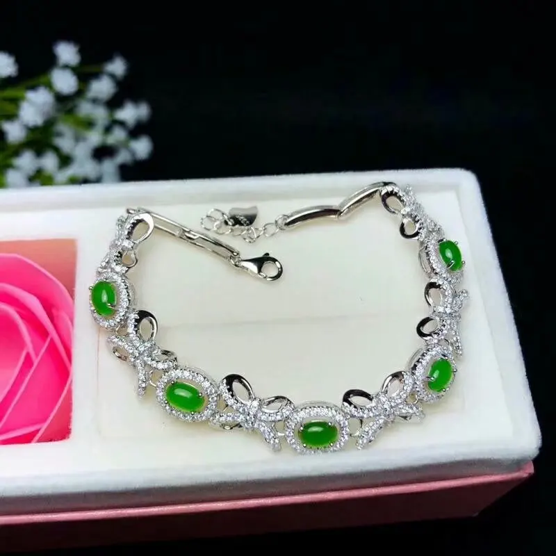 SHILOVEM 925 sterling silver real Natural green Jasper Braceletss classic fine Jewelry wedding wholesale bl040601agby
SHILOVEM 925 sterling silver real Natural green Jasper Braceletss classic fine Jewelry wedding wholesale bl040601agby