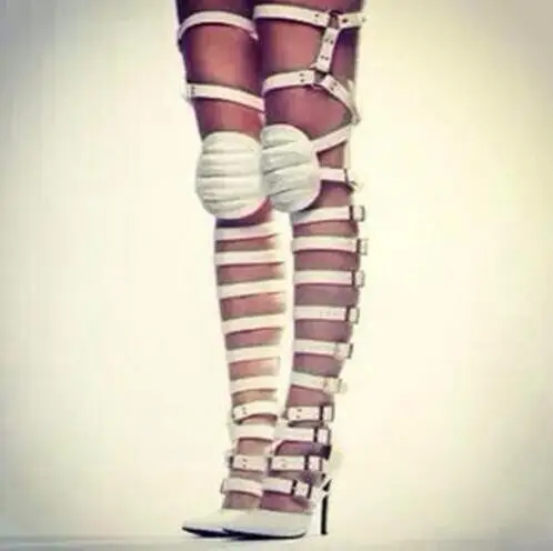 Sexy Woman Pointed Toe Strappy Buckled OVer The Knee Pad Gladiator High Heel shoes Thigh High Summer Boots Big Size 42 Special
Sexy Woman Pointed Toe Strappy Buckled OVer The Knee Pad Gladiator High Heel shoes Thigh High Summer Boots Big Size 42 Special