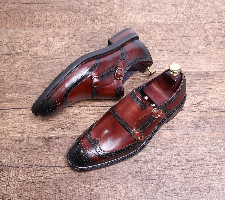 Monk Handmade Dress Oxfords 2018 Work Business Office Formal Italian Leather Shoes For Man Double Buckles Retro Oxfords Shoes
Monk Handmade Dress Oxfords 2018 Work Business Office Formal Italian Leather Shoes For Man Double Buckles Retro Oxfords Shoes