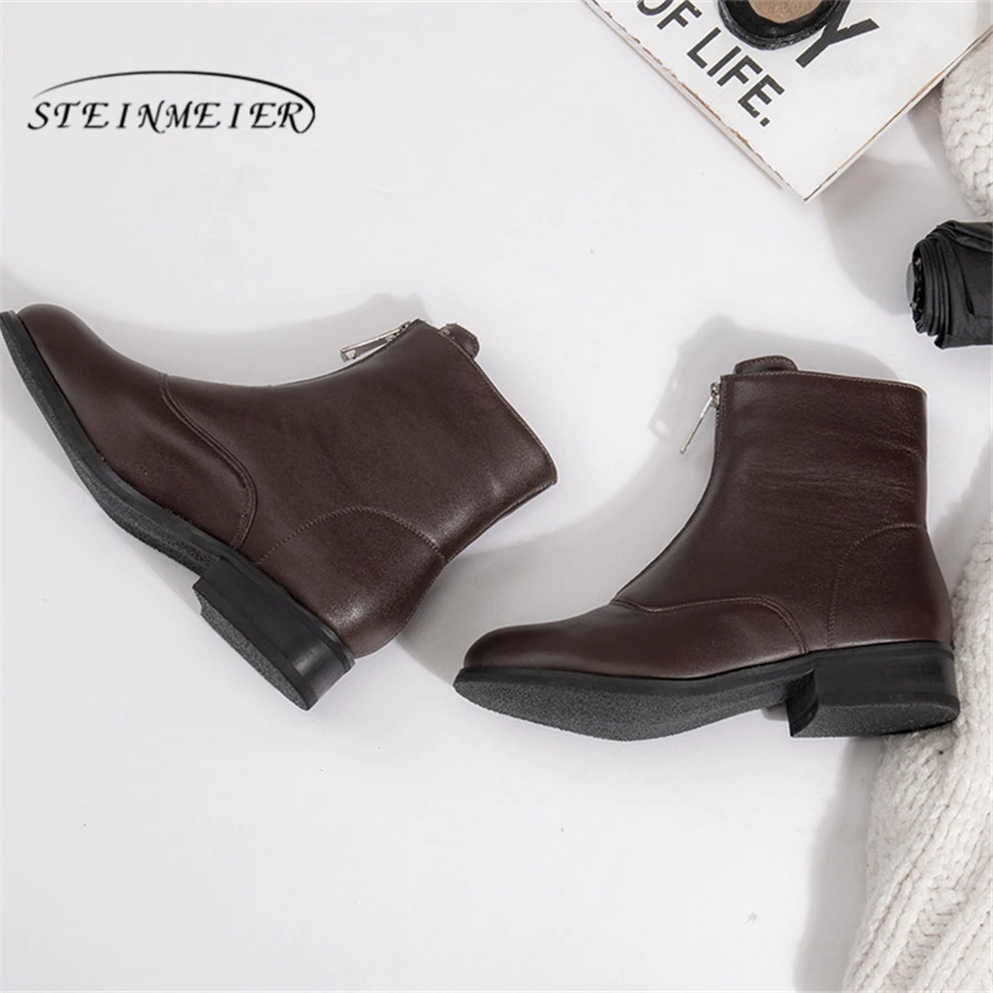 Genuine cow Leather Ankle women chelsea Boots Comfortable quality soft Shoes Brand Designer Handmade winter boots 2020 black
Genuine cow Leather Ankle women chelsea Boots Comfortable quality soft Shoes Brand Designer Handmade winter boots 2020 black