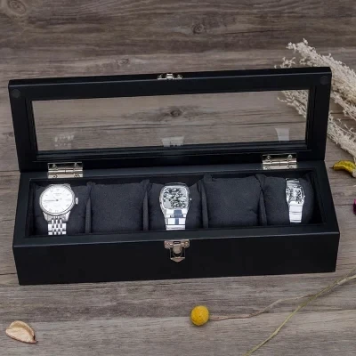 Watch Box Wooden Organizer 5 Slots Retro Glass Clean Window Gift Men Women Watches Storage Display Cases Exquisite Durable Xinlu
Watch Box Wooden Organizer 5 Slots Retro Glass Clean Window Gift Men Women Watches Storage Display Cases Exquisite Durable Xinlu