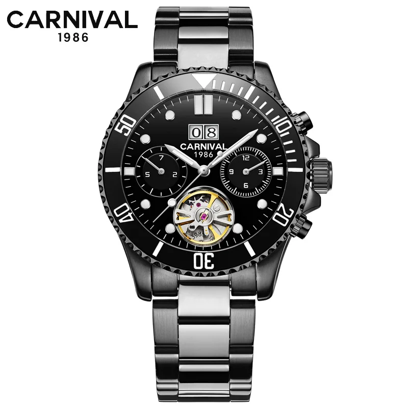 Original CARNIVAL Fashion Men's Watch Top Brand Multifunction Automatic Watch Men's Calendar Waterproof Luminous Mechanical Watc
Original CARNIVAL Fashion Men's Watch Top Brand Multifunction Automatic Watch Men's Calendar Waterproof Luminous Mechanical Watc