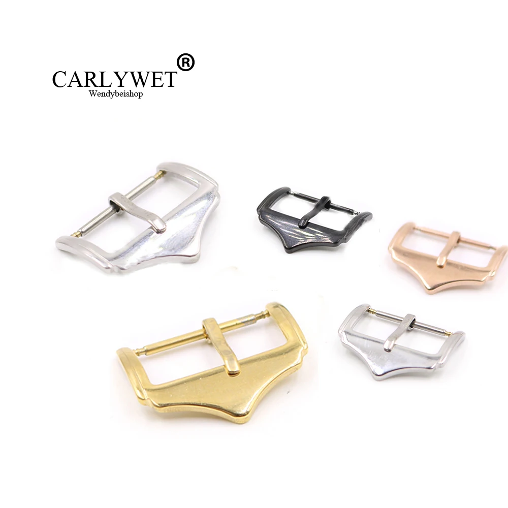 CARLYWET 14 16 18 20 22mm Wholesale Replacement 316L Stainless Steel Silver Black Rose Gold 2mm Tang Tongue Pin Watch Buckle
CARLYWET 14 16 18 20 22mm Wholesale Replacement 316L Stainless Steel Silver Black Rose Gold 2mm Tang Tongue Pin Watch Buckle