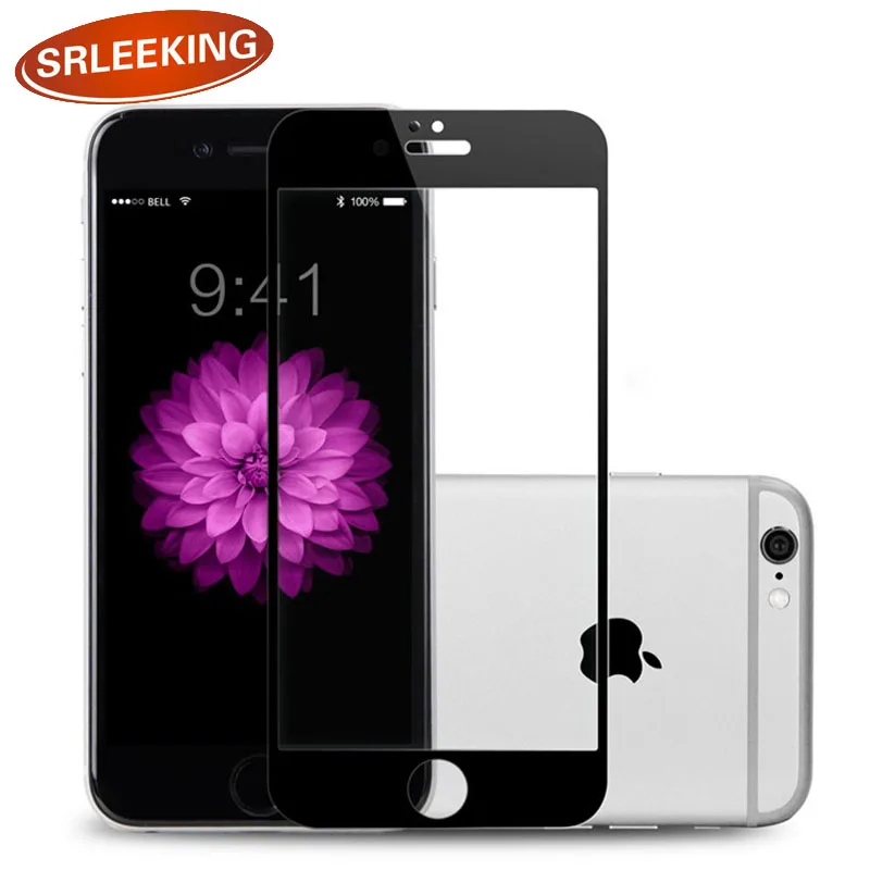 SRLEEKING для iphone 6s plus полная защита экрана Закаленное стекло пленка твердость