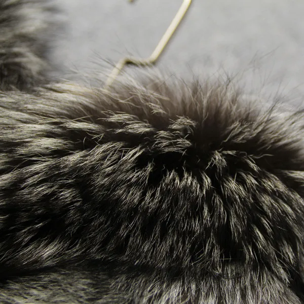 2018 winter coat Faux silver fox fur hooded vest stripe medium-long large size women faux waistcoat | Женская одежда