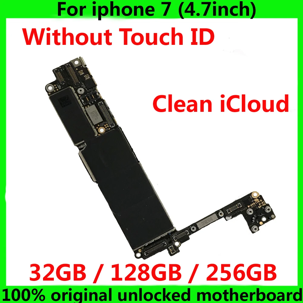 For Apple A10 CPU motherboard for iphone 7 32GB 128GB 256GB Original mainboard with IOS system logic board without touch ID
For Apple A10 CPU motherboard for iphone 7 32GB 128GB 256GB Original mainboard with IOS system logic board without touch ID