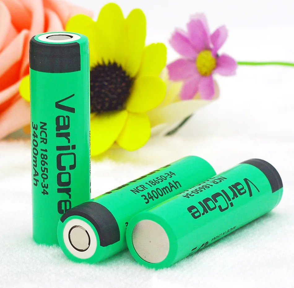 10PCS 100% New Original NCR18650-34 3.7v 3400mah 18650 Lithium Rechargeable Battery VariCore batteries + Free shipping
10PCS 100% New Original NCR18650-34 3.7v 3400mah 18650 Lithium Rechargeable Battery VariCore batteries + Free shipping