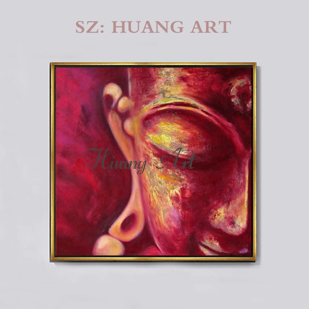 Artist Hand-painted High Quality Half Portrait Buddha Oil Painting on Canvas Modern Art Buddha Face Oil Painting for Living Room
Artist Hand-painted High Quality Half Portrait Buddha Oil Painting on Canvas Modern Art Buddha Face Oil Painting for Living Room