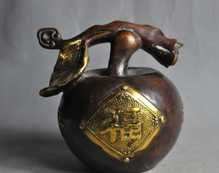xd 002988 mark chinese folk bronze gilt Decorative Auspicious wealth lucky Apple statue
xd 002988 mark chinese folk bronze gilt Decorative Auspicious wealth lucky Apple statue