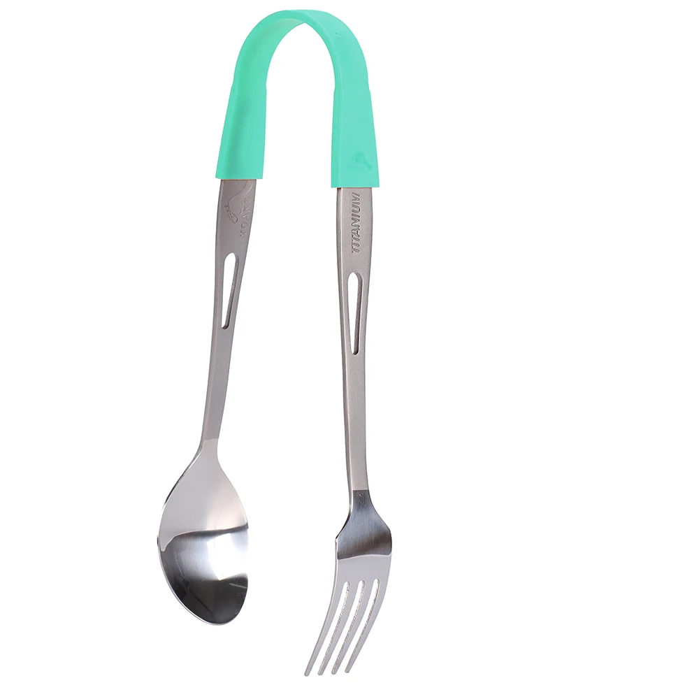 Toaks ложка-вилка титановая Ультралегкая Экологически чистая вилка Spork ложка в