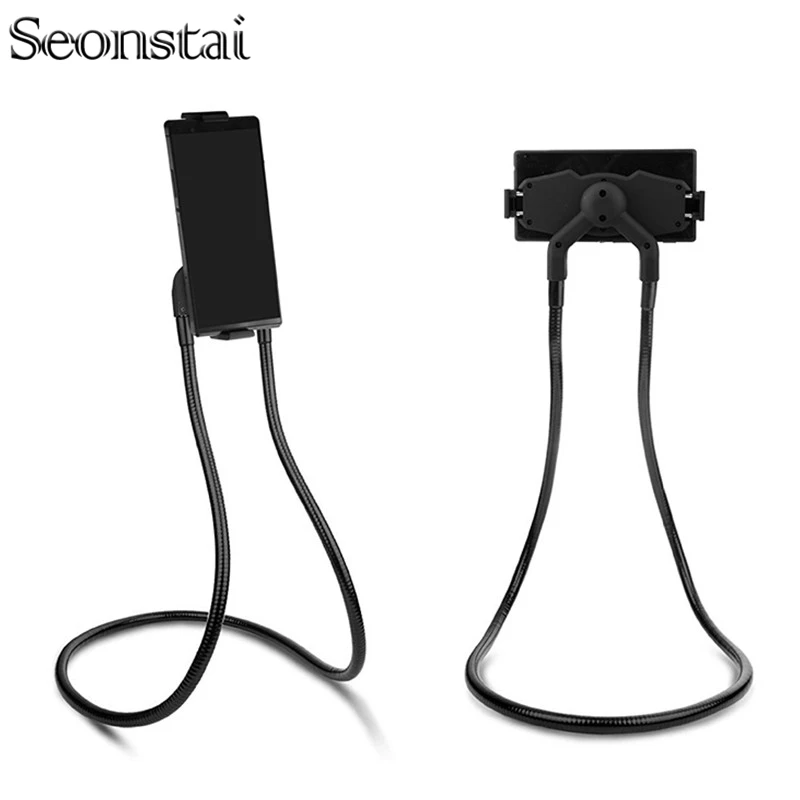Seonstai Lazy Mobile Phone Bracket Universal Flexible Lazy Hanging on Neck Selfie Phone Holder 360 Rotating Desk Tablet Stand
Seonstai Lazy Mobile Phone Bracket Universal Flexible Lazy Hanging on Neck Selfie Phone Holder 360 Rotating Desk Tablet Stand