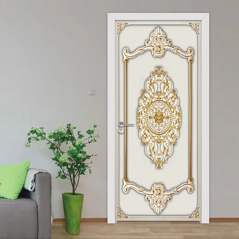 3D Flower Pattern PVC Self-adhesive Removable Door Sticker Mural Wallpaper Wall Decals Study Room Bedroom Door Decoration Poster
3D Flower Pattern PVC Self-adhesive Removable Door Sticker Mural Wallpaper Wall Decals Study Room Bedroom Door Decoration Poster