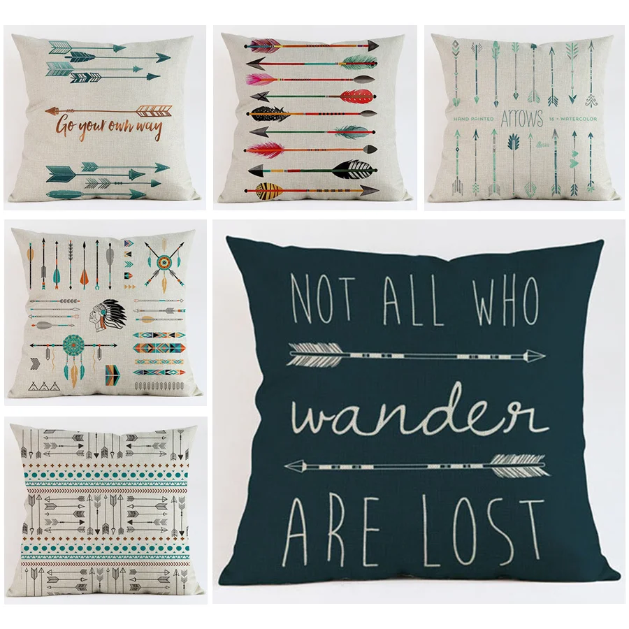 45*45 cm Home Decorative European Colorful Indian Arrow Throw Cushion Cover Pillow Case for Sofa Wedding Gifts capa de almofada
45*45 cm Home Decorative European Colorful Indian Arrow Throw Cushion Cover Pillow Case for Sofa Wedding Gifts capa de almofada