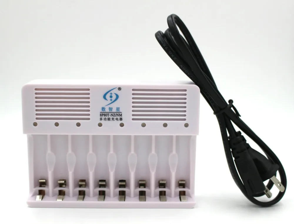 8 Slots Smart Intelligent Battery Charger For AA / AAA1.6V Ni-Zn and 1.2v NiMH Rechargeable Batteries
8 Slots Smart Intelligent Battery Charger For AA / AAA1.6V Ni-Zn and 1.2v NiMH Rechargeable Batteries