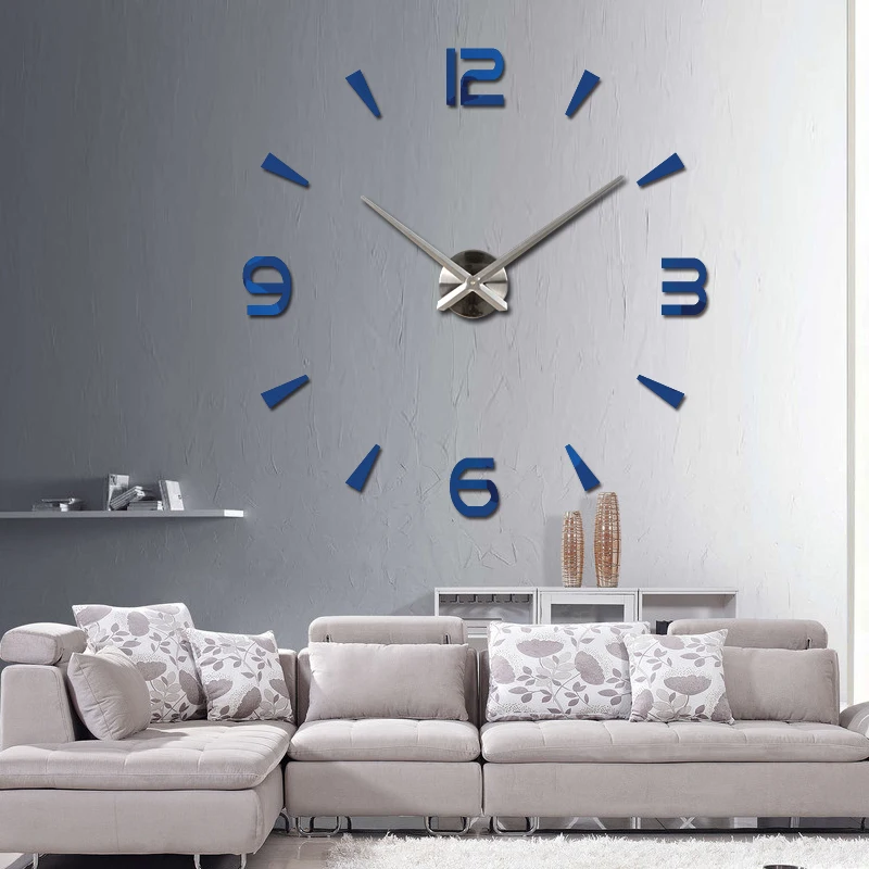 Настенные часы кварцевые большие декоративные акриловые наклейки в европейском