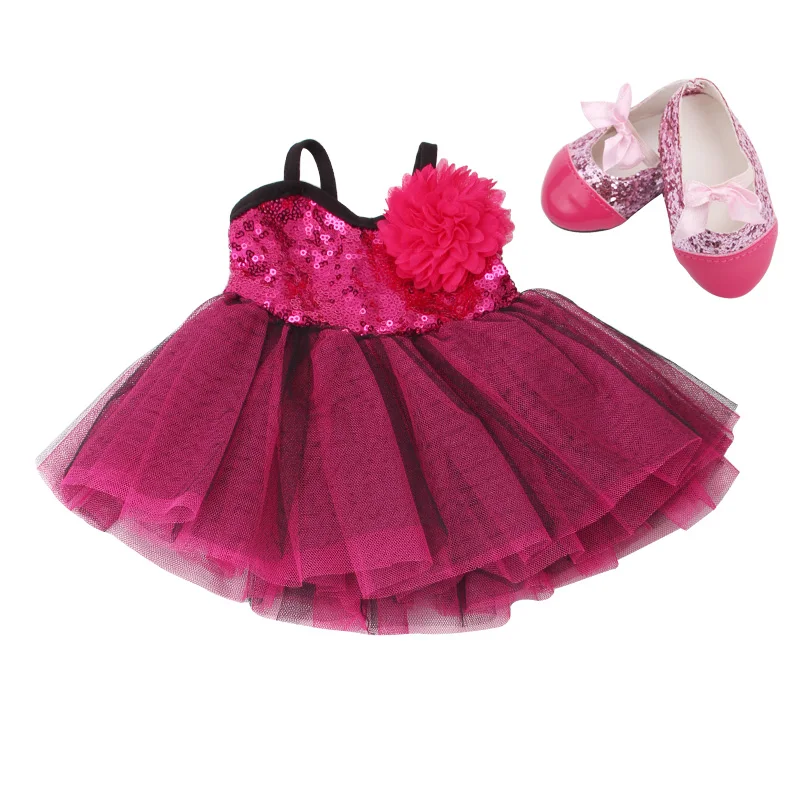 18 inch Girls doll dress Princess print evening gown with shoes American newborn skirt Baby toys fit 43 cm baby dolls c179
18 inch Girls doll dress Princess print evening gown with shoes American newborn skirt Baby toys fit 43 cm baby dolls c179
