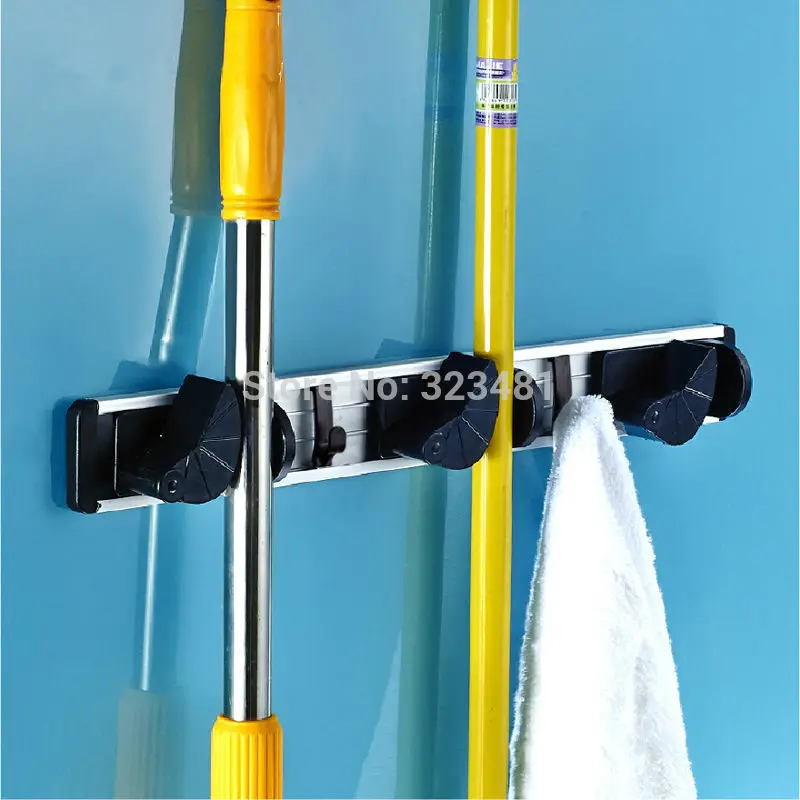 Multifunctional Mop Rack Aluminum Bathroom Storage Holder Rack For Mop Broom Umbrella with Hook Cleaning Brushes Frame Shelf
Multifunctional Mop Rack Aluminum Bathroom Storage Holder Rack For Mop Broom Umbrella with Hook Cleaning Brushes Frame Shelf