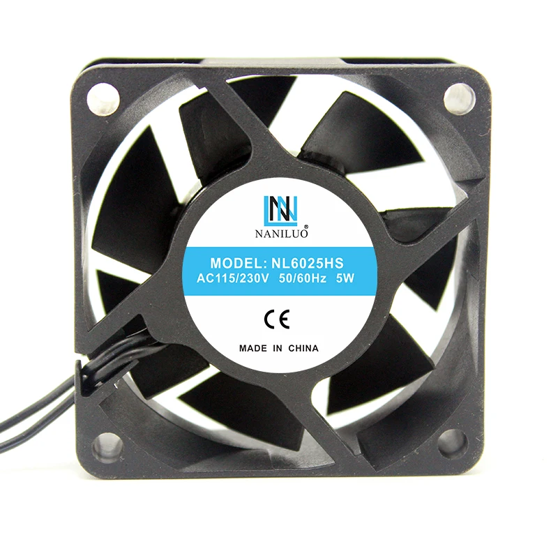NANILUO EC Brushless Axial Cooling fan 60mm 6cm AC 110V 115V 220V 230V 5W 5500RPM 25.2CFM large air flow Energy saving
NANILUO EC Brushless Axial Cooling fan 60mm 6cm AC 110V 115V 220V 230V 5W 5500RPM 25.2CFM large air flow Energy saving