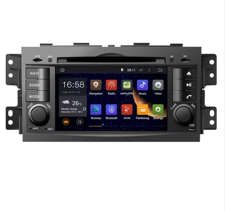 Подходит для kia borrego/mohas 2008 2019 android Автомагнитола dvd gps с 7 дюймовым сенсорным IPS