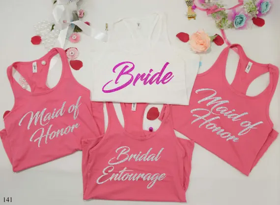 Personalized titles wedding bride bridesmaind t shirts Bachelorette tanks tops tees gifts bridal vests party favors
Personalized titles wedding bride bridesmaind t shirts Bachelorette tanks tops tees gifts bridal vests party favors