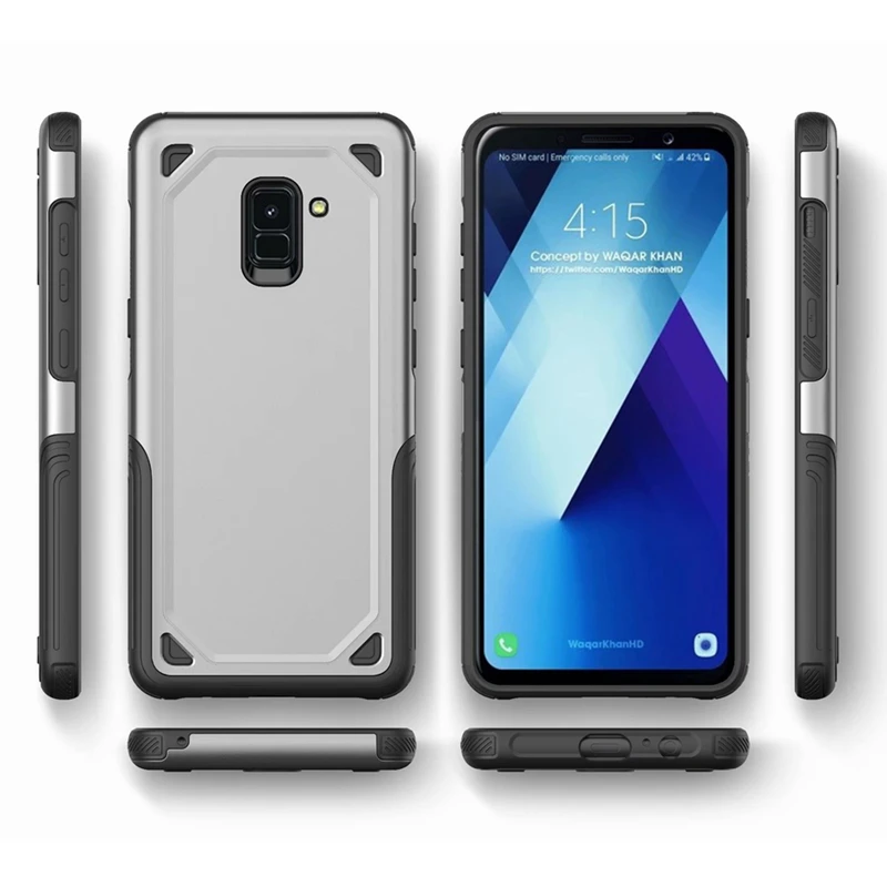 Ударопрочный чехол для Samsung Galaxy J4 J6 J8 2018 гибридный армированный с полной защитой J2