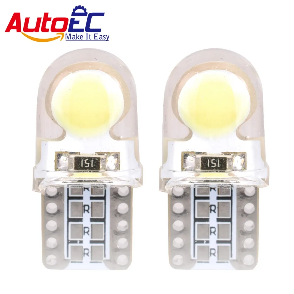 AutoEC 10x Car LED T10 194 168 W5W COB+Silicone Auto Motorcycle instrument lamp License Plate Light dc12v car decoration #LB151
AutoEC 10x Car LED T10 194 168 W5W COB+Silicone Auto Motorcycle instrument lamp License Plate Light dc12v car decoration #LB151