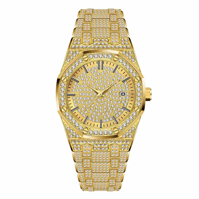 Missfox 18K Gold Watch Men Luxury Brand Mens Watches Top Brand Luxury Iced Out Male Quartz Watch Calender Unique Gift For Men
Missfox 18K Gold Watch Men Luxury Brand Mens Watches Top Brand Luxury Iced Out Male Quartz Watch Calender Unique Gift For Men