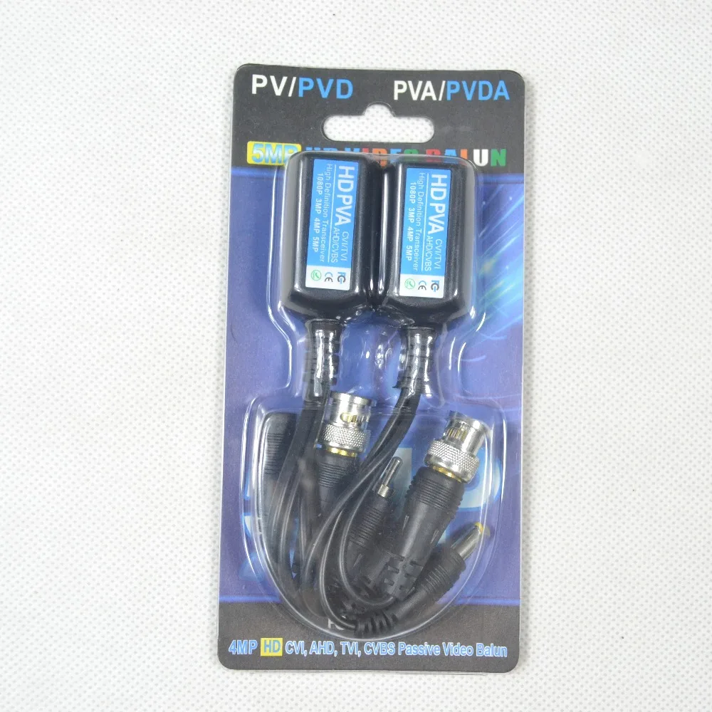 5 пар PVA Power Audio Video balun RJ45 AHD CVI TVI CVBS 5MP 4MP 3MP 1080P 720P 960P HD пассивный трансивер для камеры