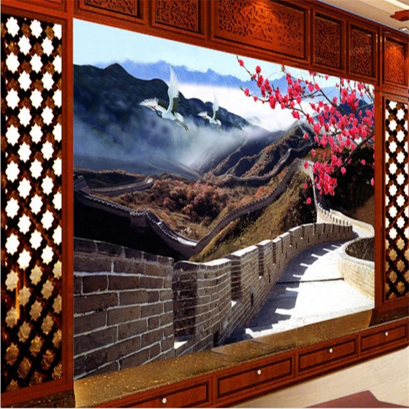 Обои на заказ обои HD атмосфера китайская большая стена Гостиная ТВ фон украшение