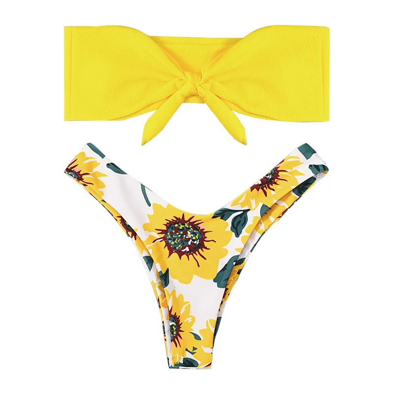 Roseheart Summer Yellow Sexy Bikini Sets Women Swimsuit Bikini Strapless Swimwear Low Waist Bathing Suit Female Biquini Print
Roseheart Summer Yellow Sexy Bikini Sets Women Swimsuit Bikini Strapless Swimwear Low Waist Bathing Suit Female Biquini Print