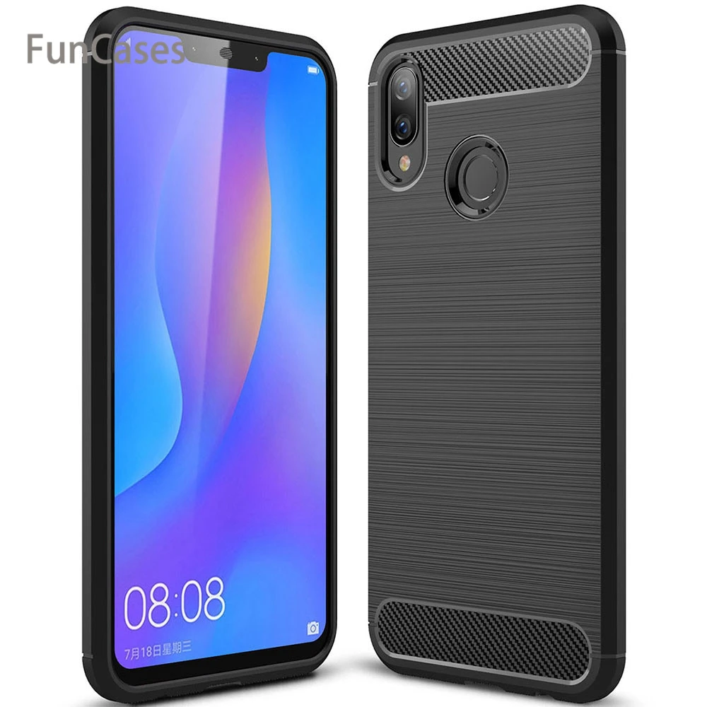 Чехол для huawei Nova 3i роскошный противоударный Мягкий ТПУ силиконовый чехол задней