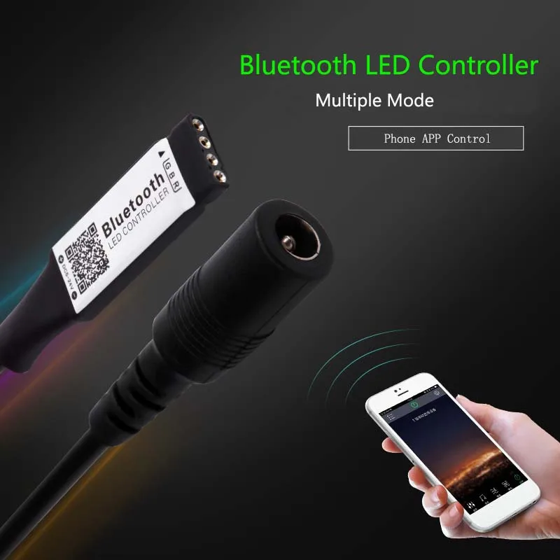Bluetooth-контроллер для светодиодной ленты 12 в пост. Тока | Лампы и освещение
