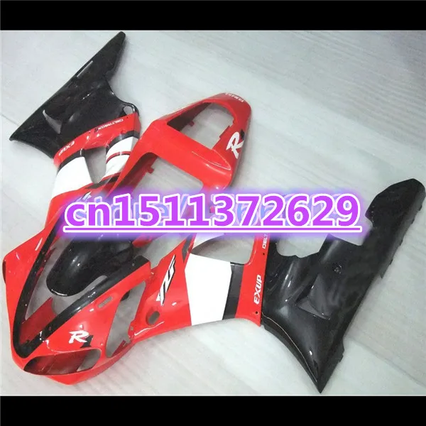 

Bo 100%NEW For YZFR1 2000 2001 red white black 00-01 YZF1000 2000 2001 R1 YZF R1 YZF1000 2000-2001 ABS Fairing Set