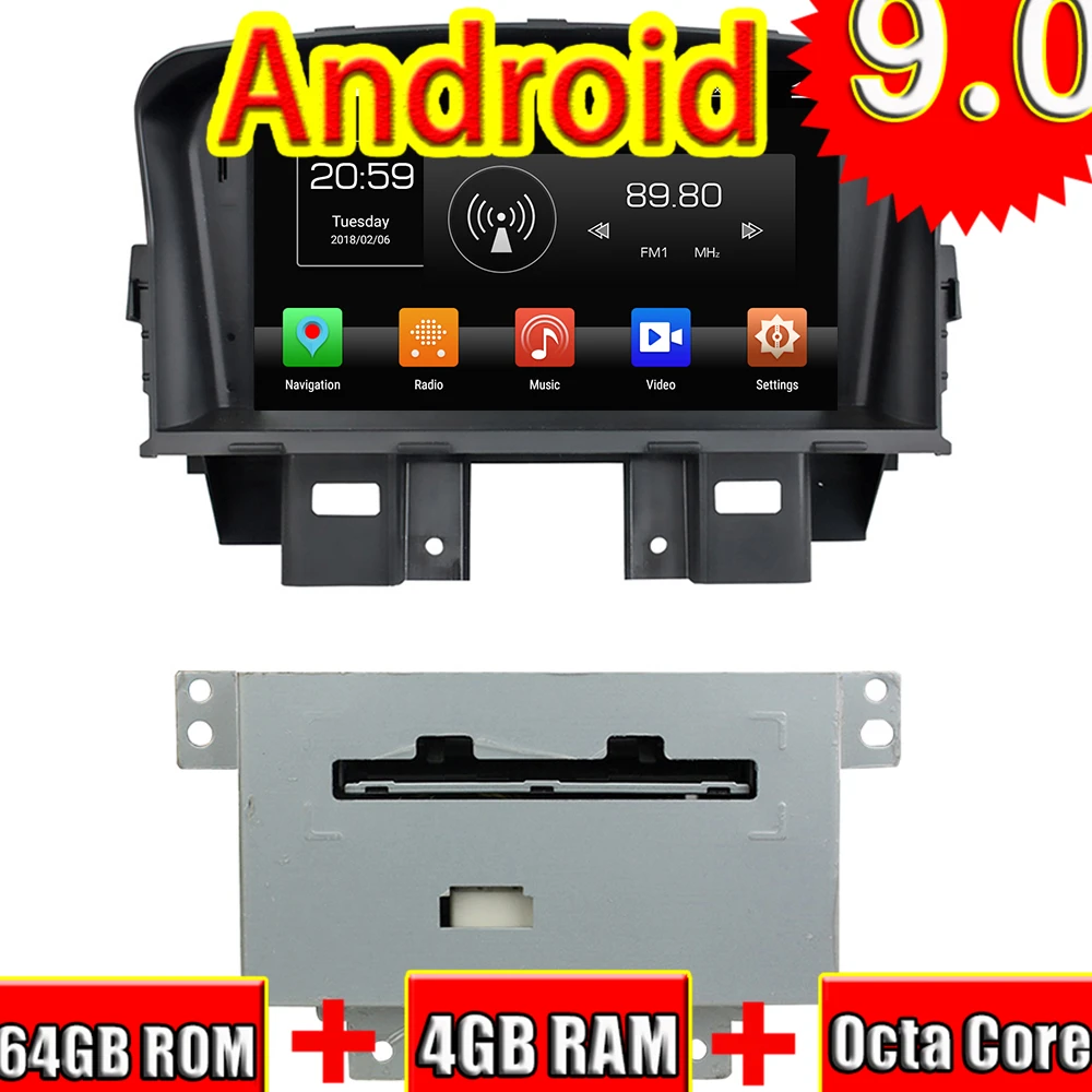 Topnavi New Quad Core Android 9.0 Car PC DVD Player Radio For Chevrolet Cruze 2008 2009 2010 2011 Stereo GPS Naviagtion 4G+64GB
Topnavi New Quad Core Android 9.0 Car PC DVD Player Radio For Chevrolet Cruze 2008 2009 2010 2011 Stereo GPS Naviagtion 4G+64GB