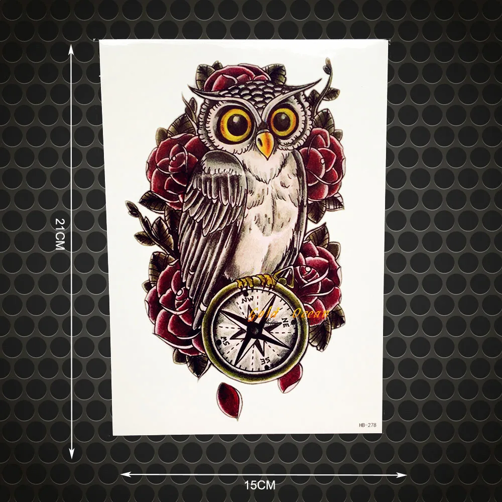 1PC Sexy Large Arm Tattoo Owl Compass Rose Design Women Body Art Temporary Tattoo Sticker Waterproof Flash Tattoo Sleeve GHB-278
1PC Sexy Large Arm Tattoo Owl Compass Rose Design Women Body Art Temporary Tattoo Sticker Waterproof Flash Tattoo Sleeve GHB-278