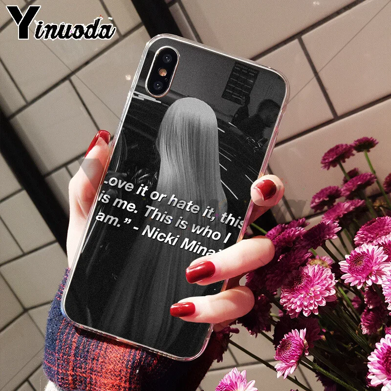 Yinuoda Nicki Minaj Оригинальный чехол для телефона Apple iPhone 8 7 6 6S Plus X XS max 5 5S SE XR