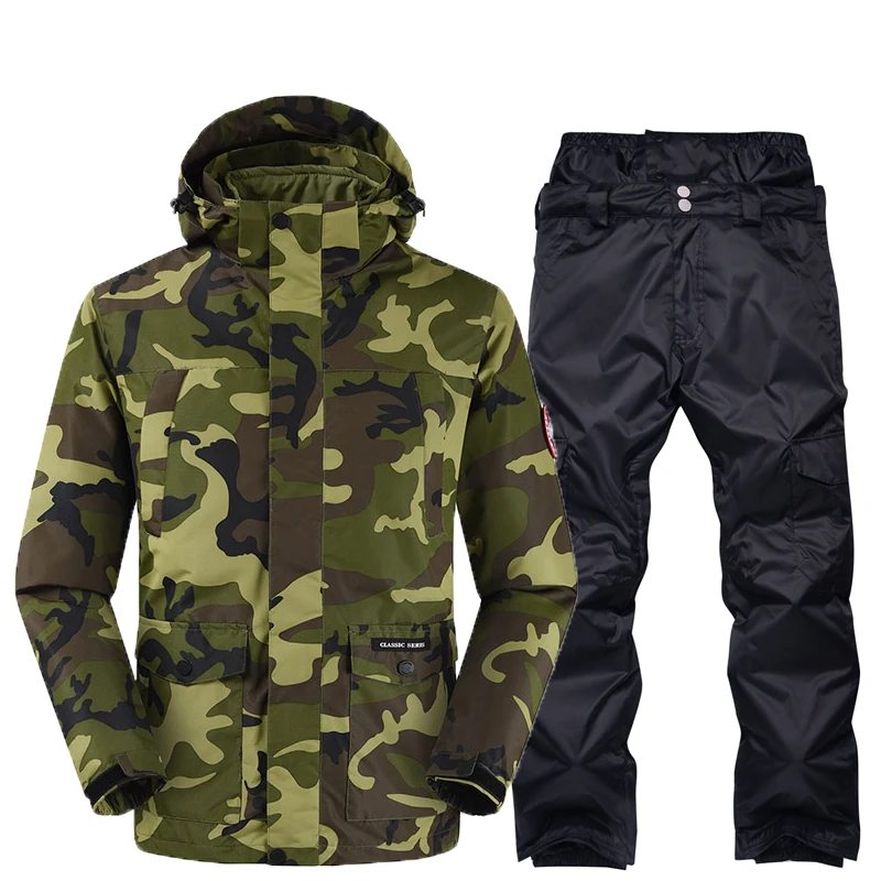 New Brand Ski Suit Men Winter Waterproof Coat High-Quality Snowboarding Detachable Three-in-one Camouflage Ski Sets Male
New Brand Ski Suit Men Winter Waterproof Coat High-Quality Snowboarding Detachable Three-in-one Camouflage Ski Sets Male