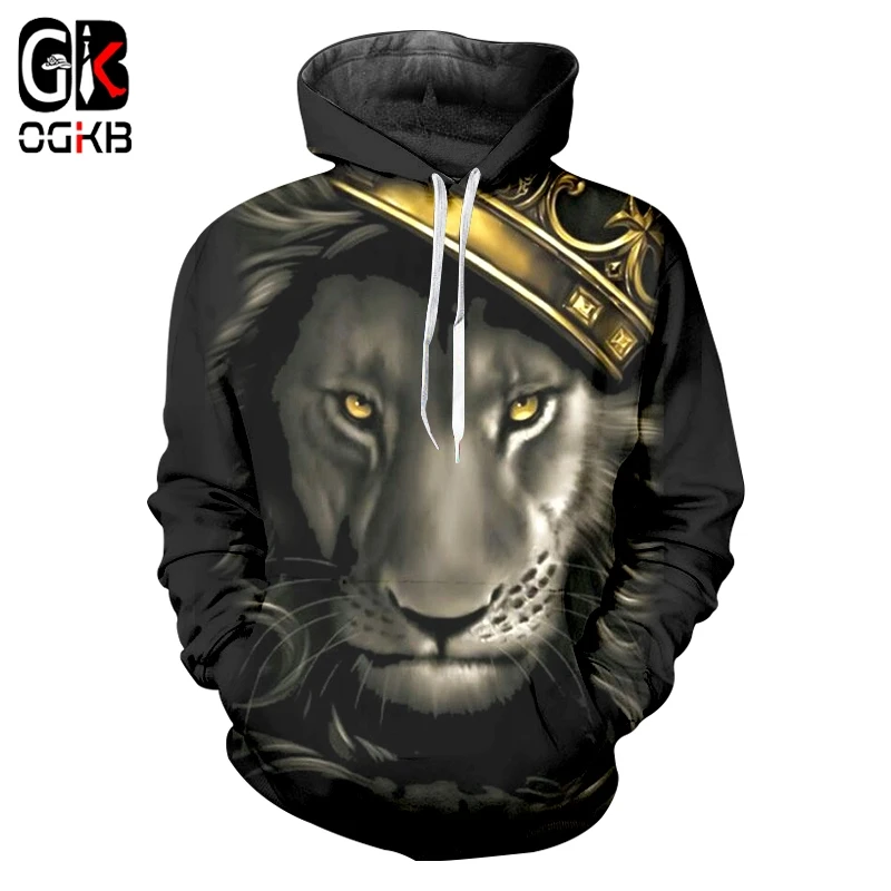 OGKB Hoodies Man New 3D Printed Tiger And Flame Lion And Crayfish Hiphop Big Size Clothes Men's Pullover Dropshipping 2018
OGKB Hoodies Man New 3D Printed Tiger And Flame Lion And Crayfish Hiphop Big Size Clothes Men's Pullover Dropshipping 2018