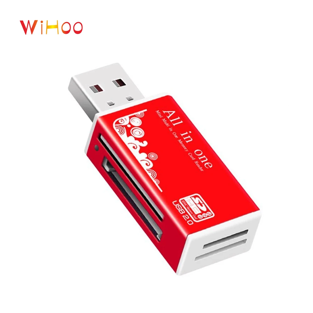 WiHoo мультикард ридер USB 2 0 высокоскоростной Micro SD/TF/MS кард для Iphone Android|Кабели