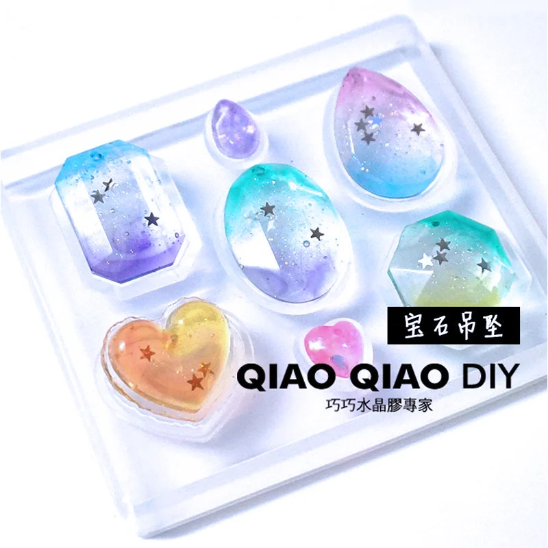1PC Diamon Pendant Craft DIY Transparent UV Resin epoxy Silicone Combination Molds for DIY Making Finding Accessories Jewelry
1PC Diamon Pendant Craft DIY Transparent UV Resin epoxy Silicone Combination Molds for DIY Making Finding Accessories Jewelry