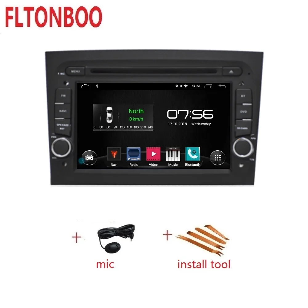 7 дюймовый android 9 автомобильный DVD gps навигация для fiat DOBLO 2015 радио wifi