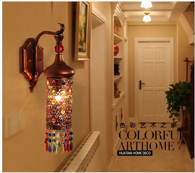 Bohemia Decor Wall Lamp, Baroque Wall Lamp ,10cm Shade Wall Mounted Light For Balcony Bedroom, Corridor E14 AC Wall Lamp
Bohemia Decor Wall Lamp, Baroque Wall Lamp ,10cm Shade Wall Mounted Light For Balcony Bedroom, Corridor E14 AC Wall Lamp