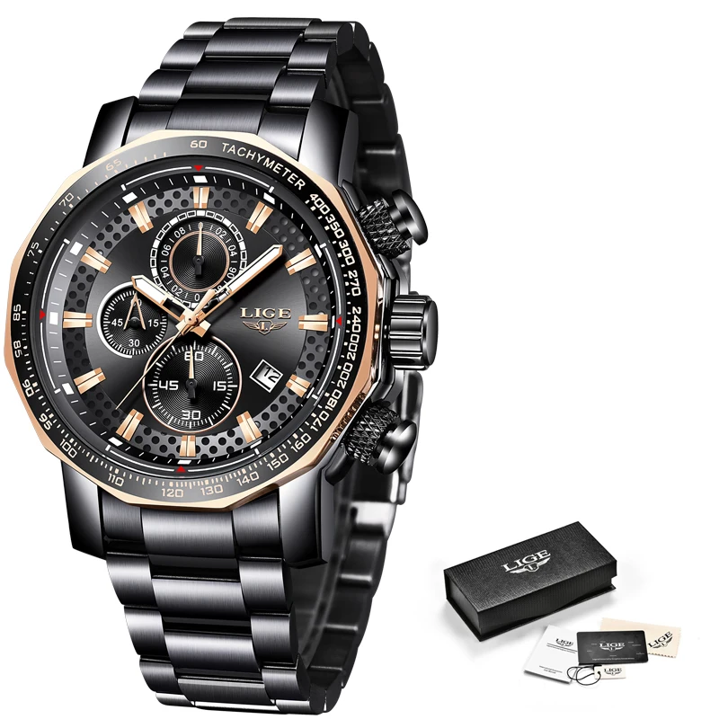 2019 New Watch Men LIGE Mens Watches Top Brand Luxury Male Sport Quartz Clock Military Waterproof Chronograph Relogio Masculino
2019 New Watch Men LIGE Mens Watches Top Brand Luxury Male Sport Quartz Clock Military Waterproof Chronograph Relogio Masculino