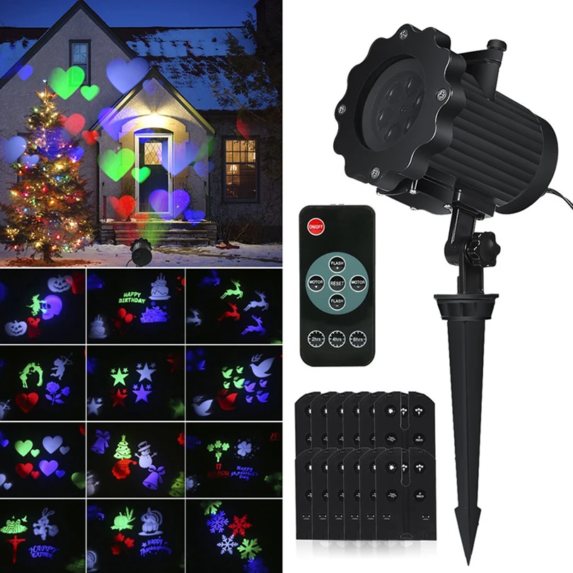 Waterproof Roating Christmas Light Laser Projector Lamps Landscape Snowflake Projector Spotlight Holiday Decoration Stage Light
Waterproof Roating Christmas Light Laser Projector Lamps Landscape Snowflake Projector Spotlight Holiday Decoration Stage Light